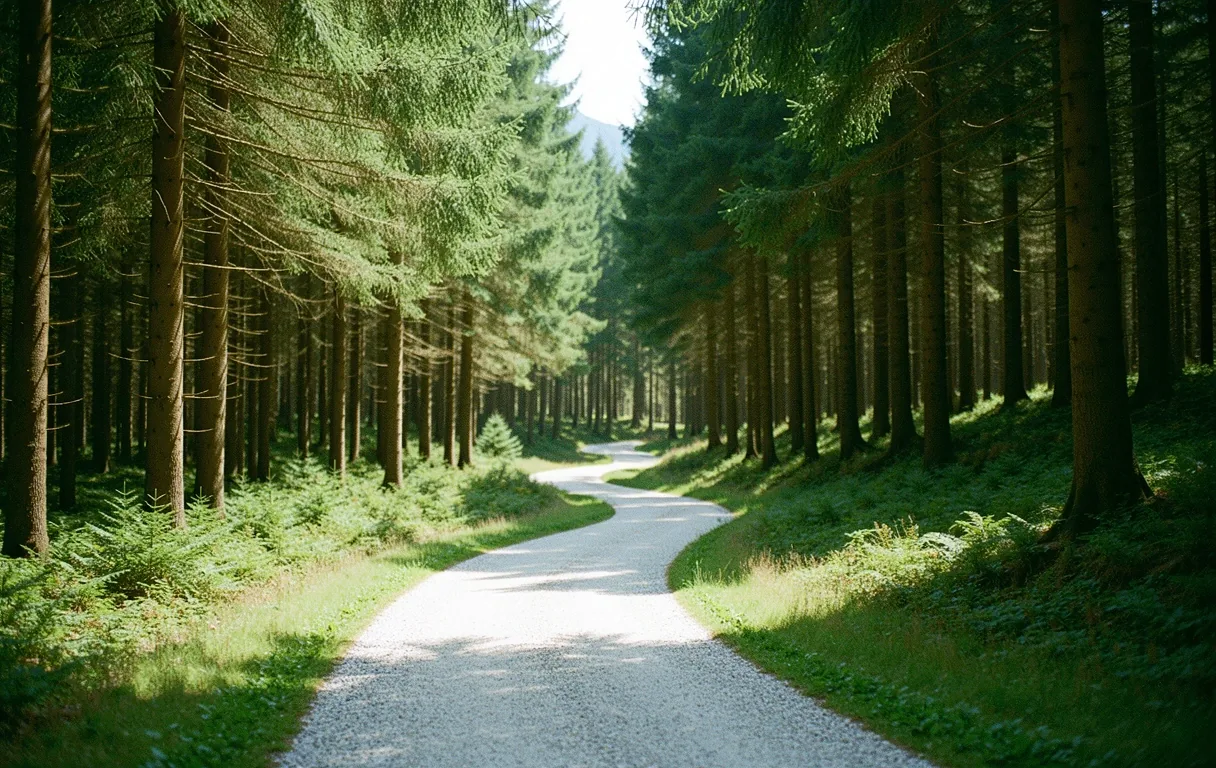 Waldpfad in der Schweiz